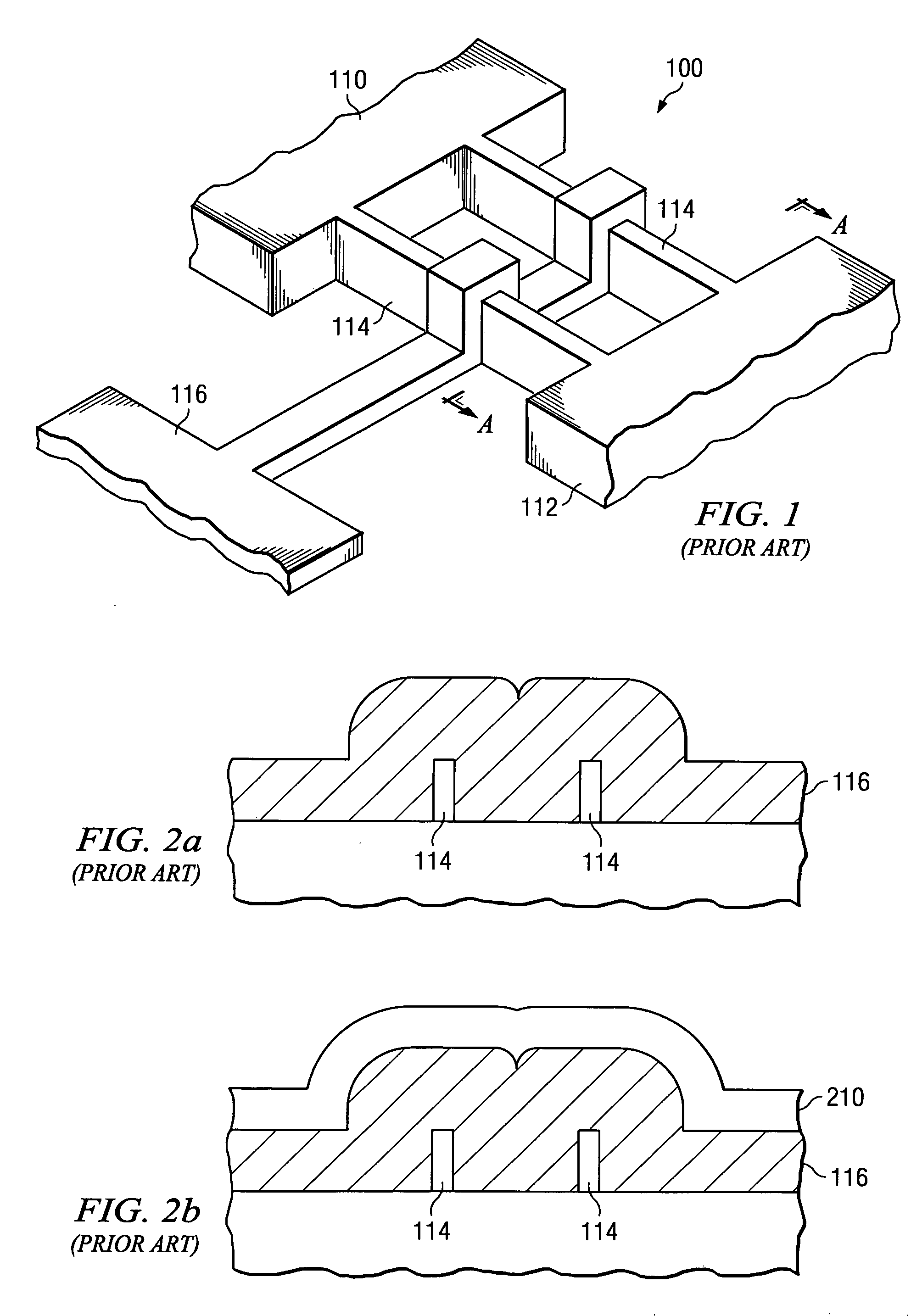 Trench-gate electrode for FinFET device