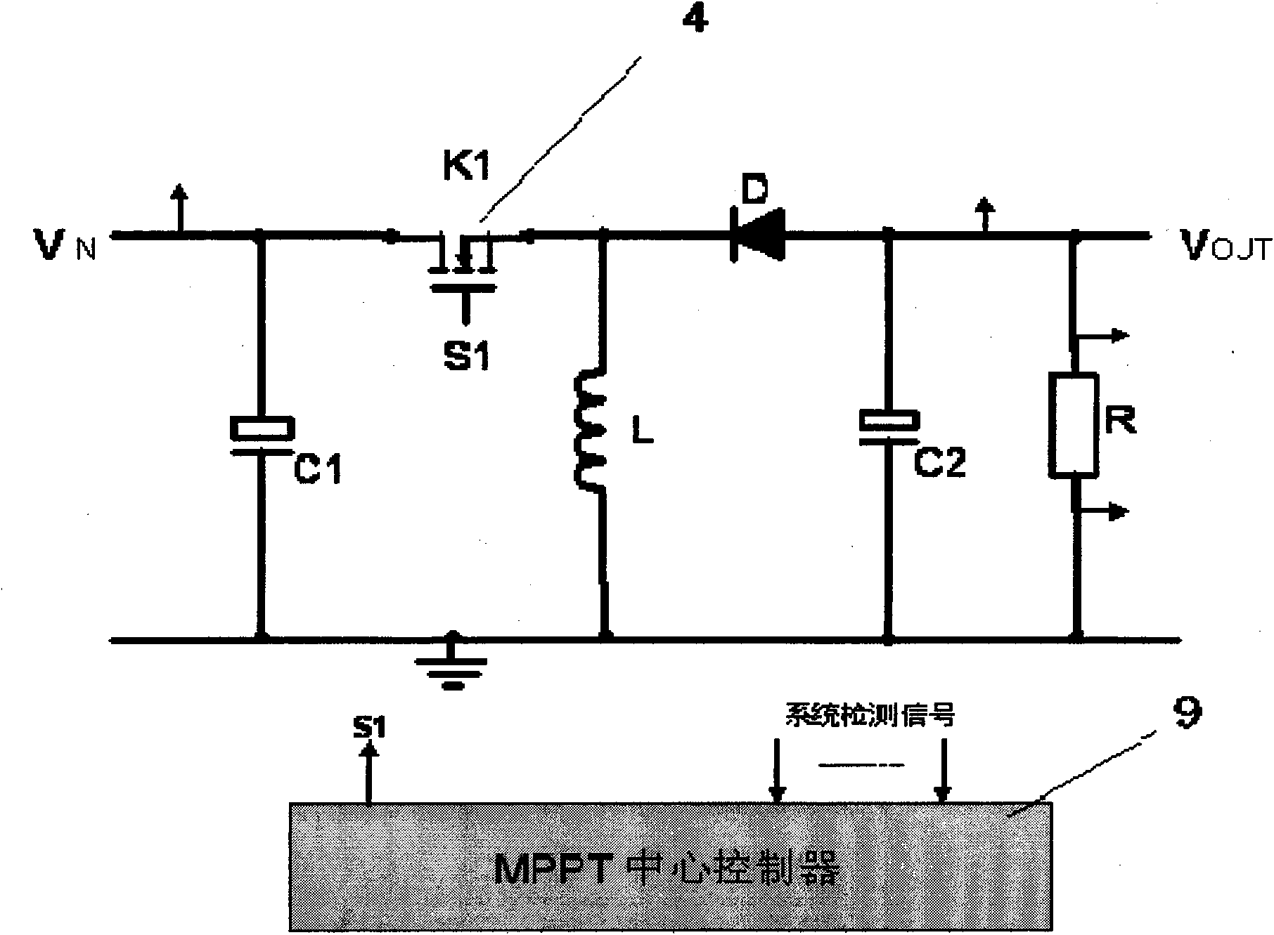 Photovoltaic component DC grid-connection controller