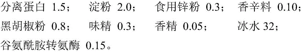 Zinc-supplementing children steak and preparation method thereof