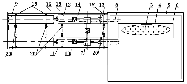 Telescopic cast ingot solidification tail end electromagnetic stirring device