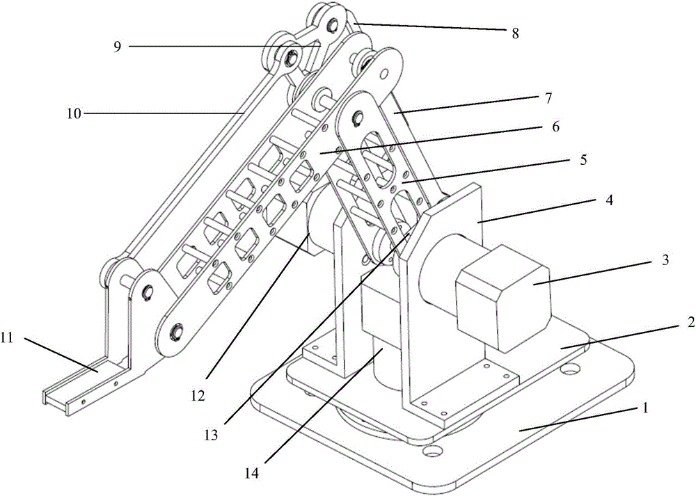 Three-freedom-degree teaching robot