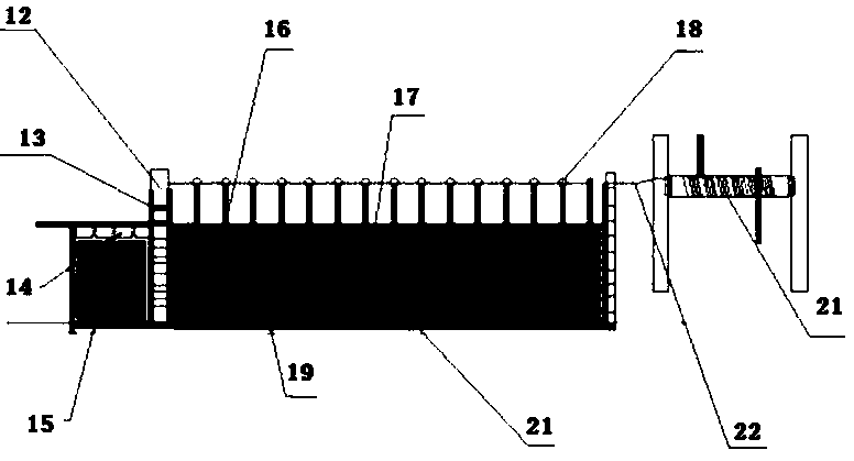 Method and device for stream guidance and enrichment of blue-green algae in large water area