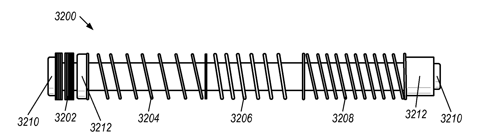 Progressive Gun Spring Recoil System with High Energy Rebound