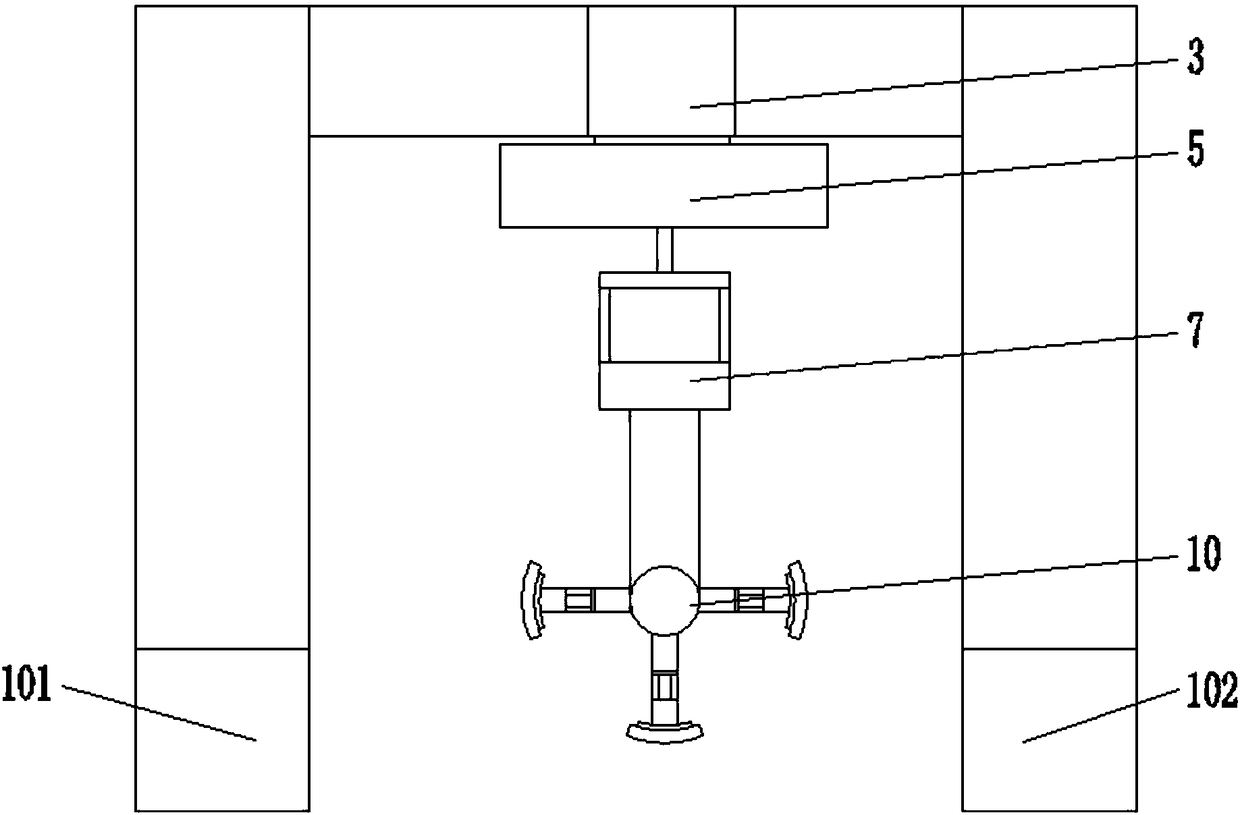 Cement culvert pipe laying device for construction engineering