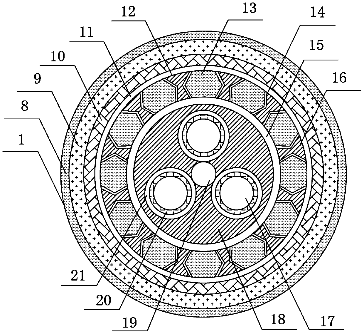 Heat insulation protection cable