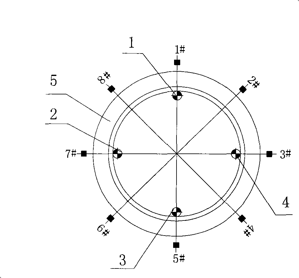 Method for preventing cyclone well from sinking when sealing bottom