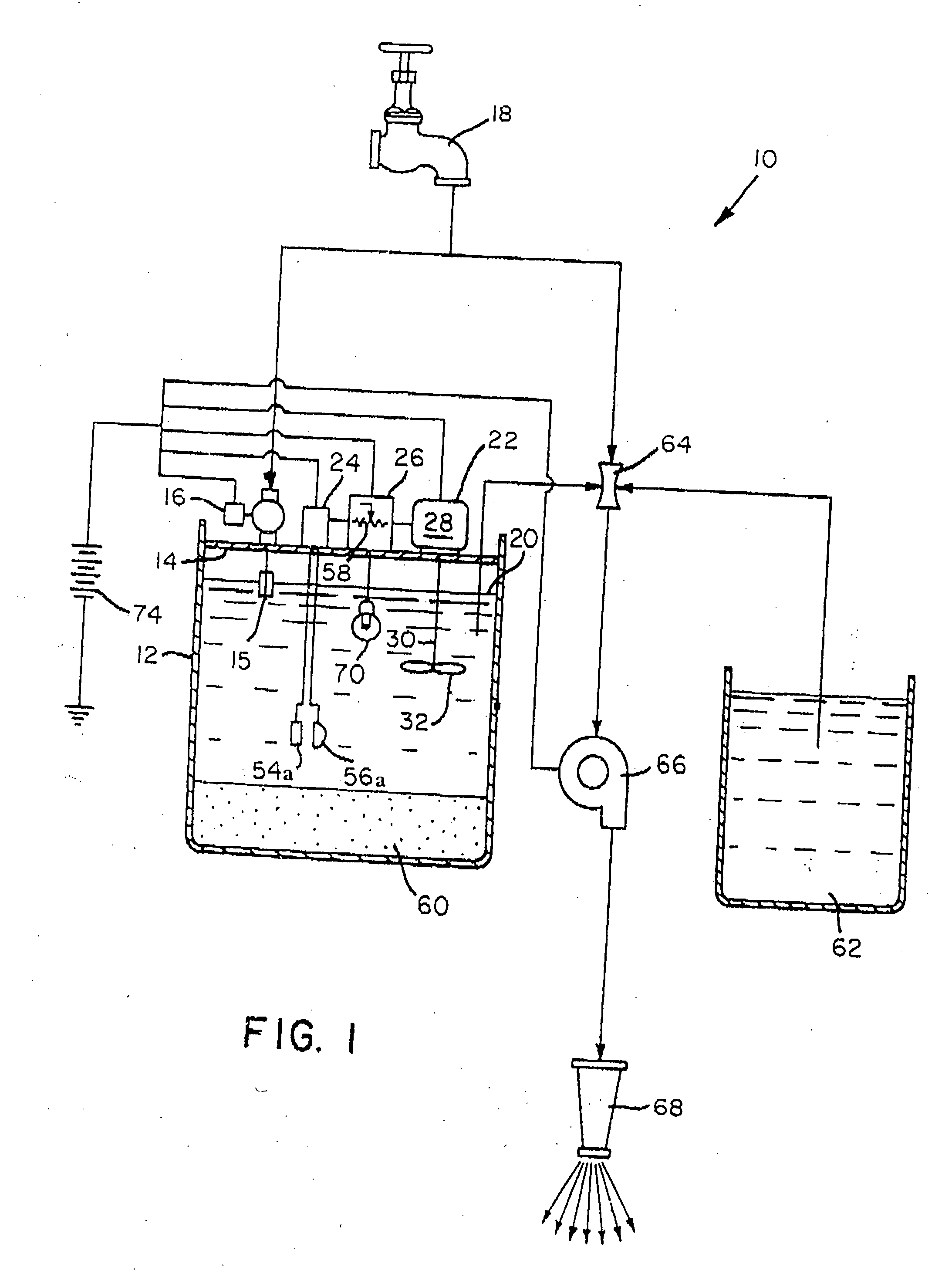 Apparatus for dissolving a solid material in a liquid