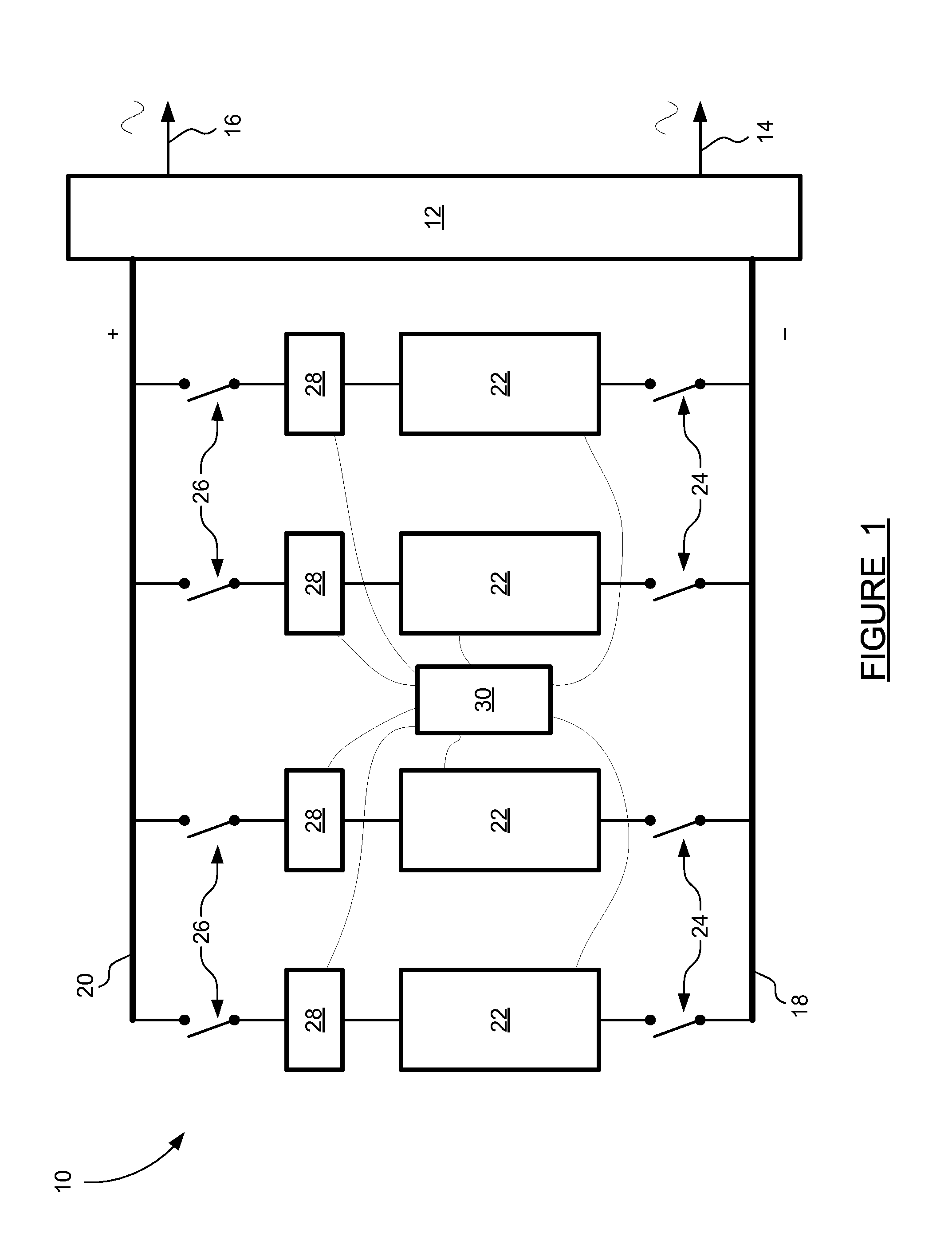 Battery parallel balancing circuit