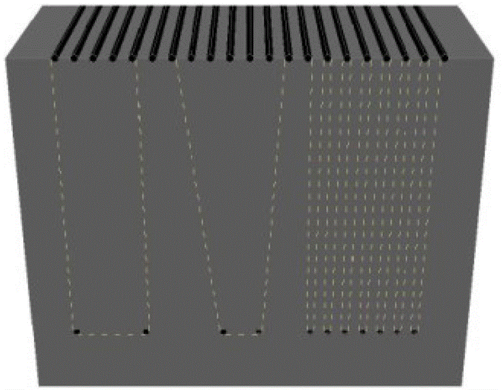 Method for producing light transmitting concrete with light transmitting mode design