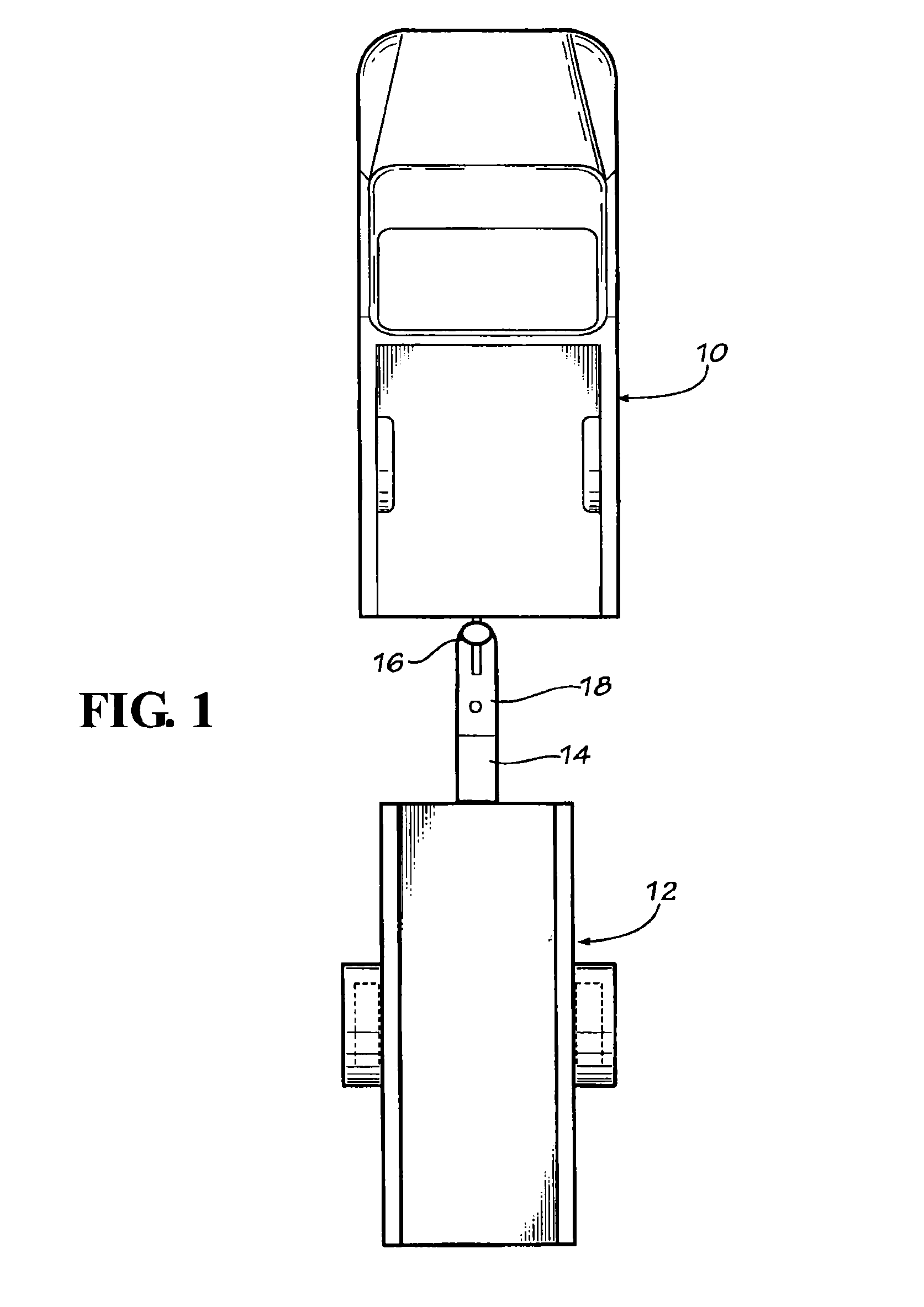 Self locking trailer hitch