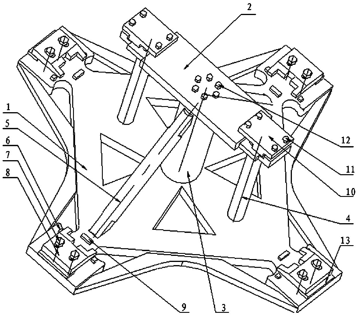 Piping truss welding and thermal treating positioning device and method