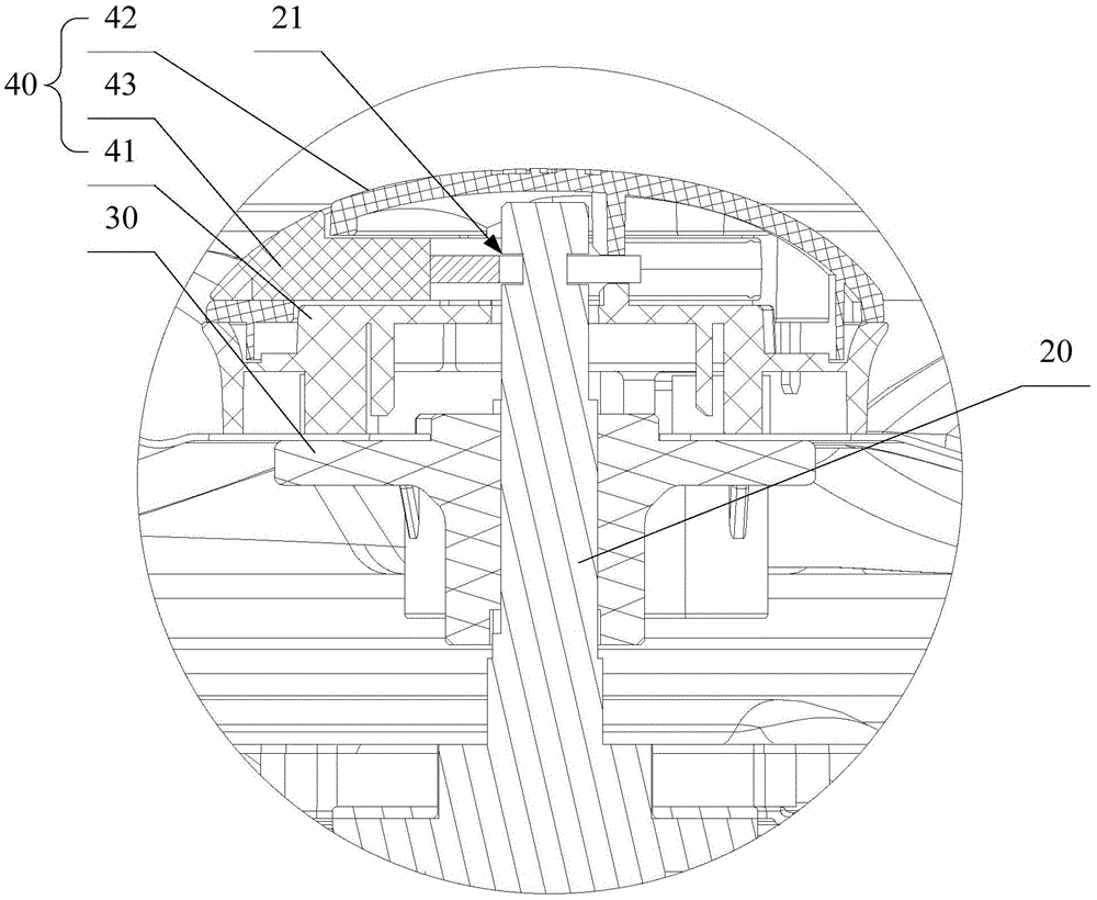 Impeller connection assembly and washing machine