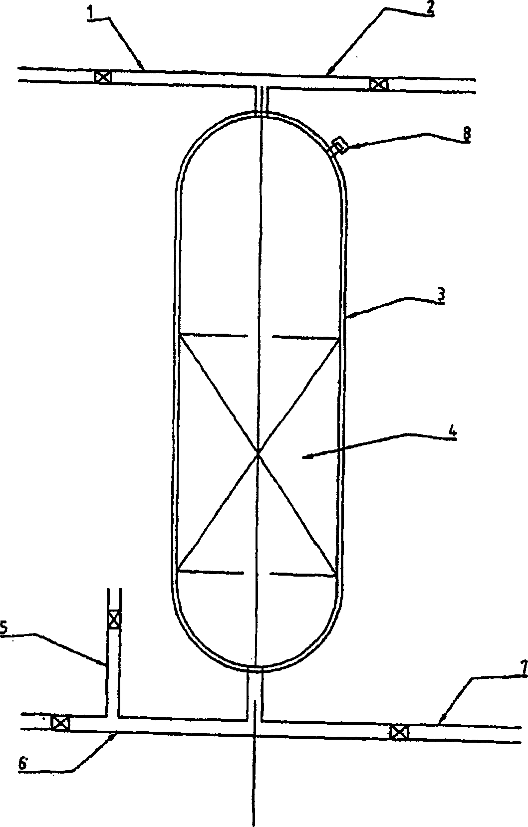 Filtering equipment of air gap control