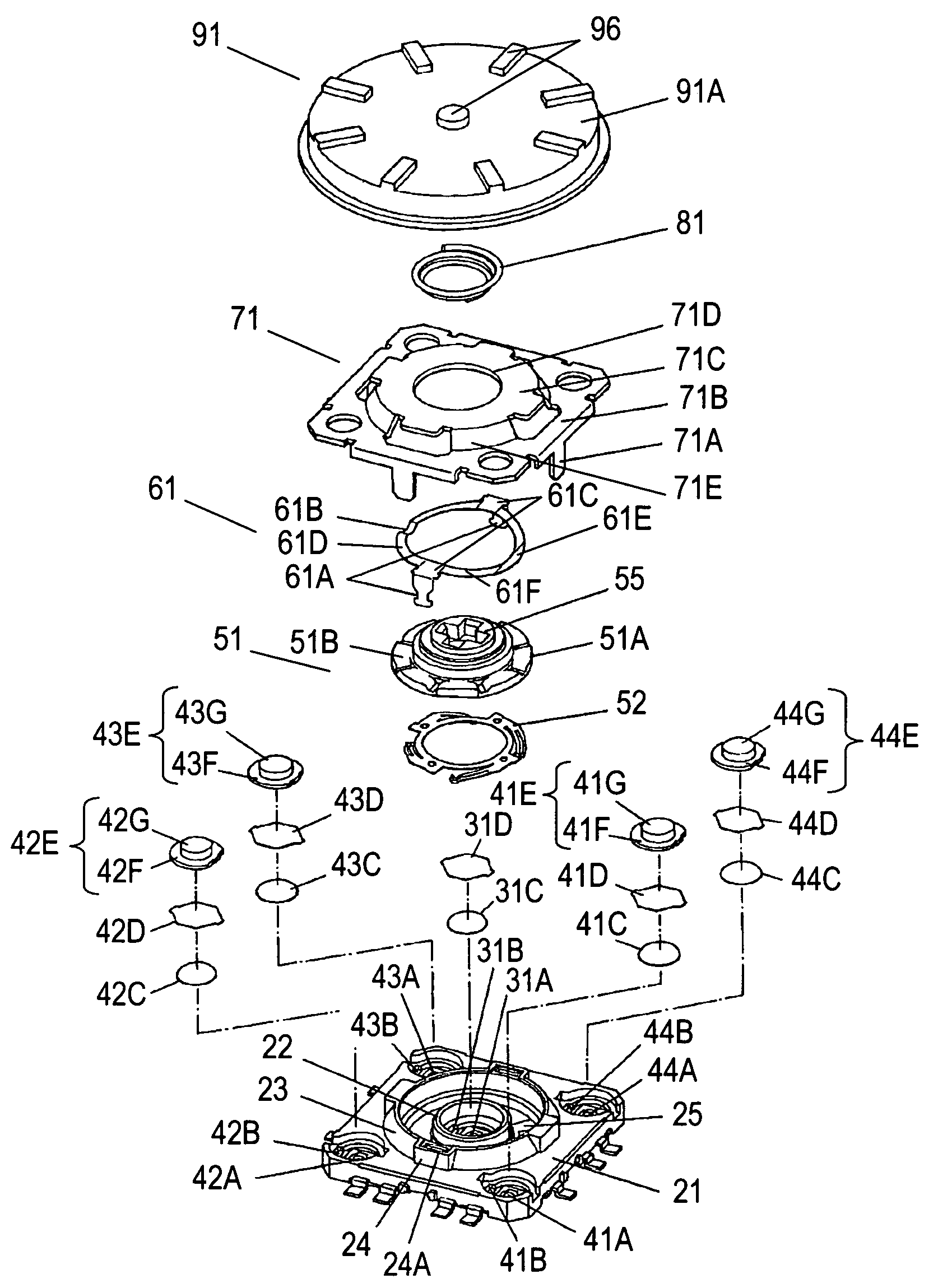 Multi operating electronic component