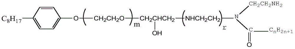 Double oil chain, composite slow-cracking and fast-setting asphalt emulsifier and its preparation method and application