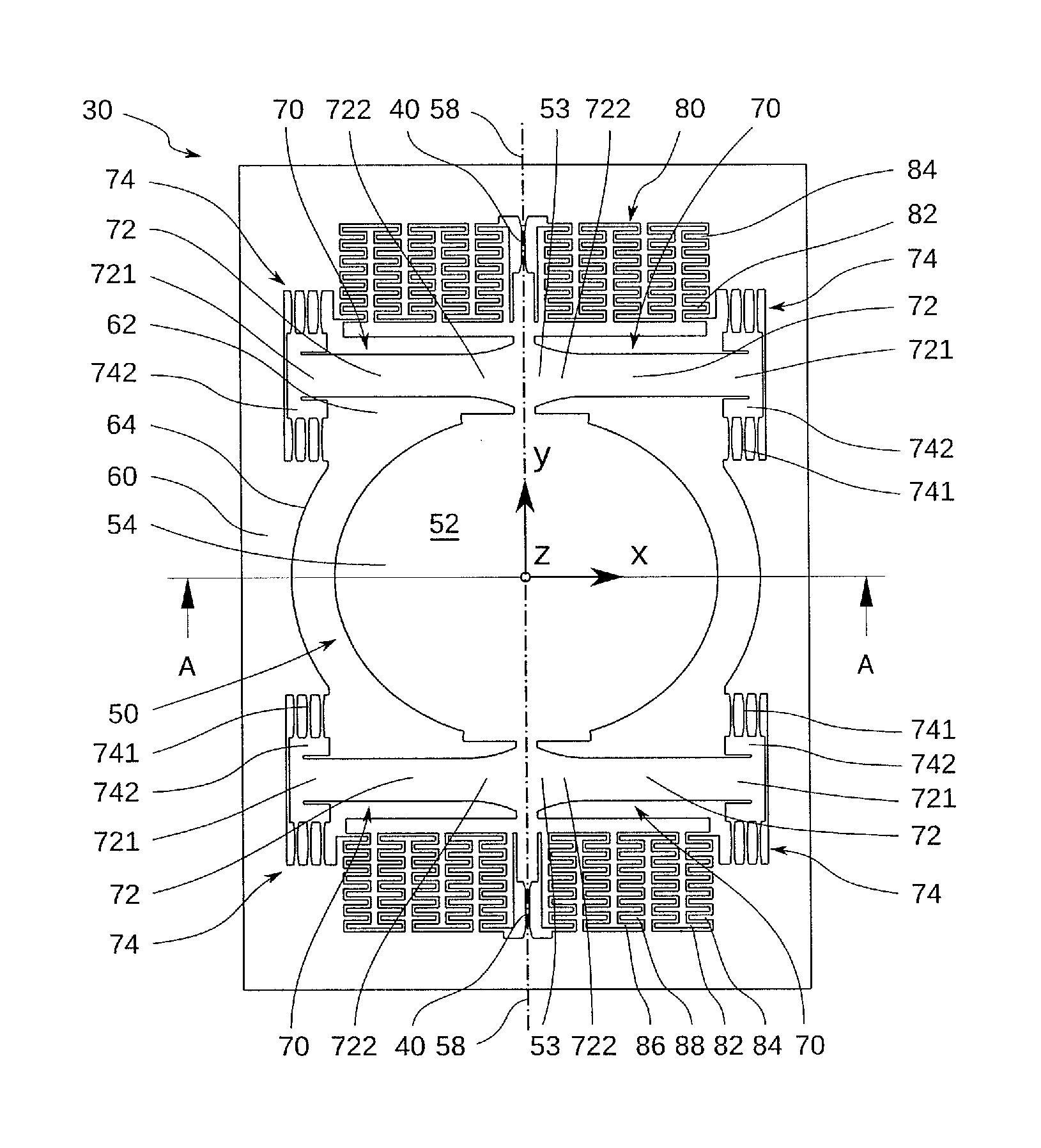 MEMS scanning micromirror