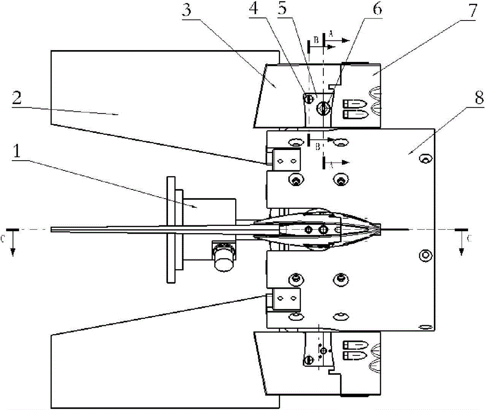 Unfolding and locking device for foldable rudder face