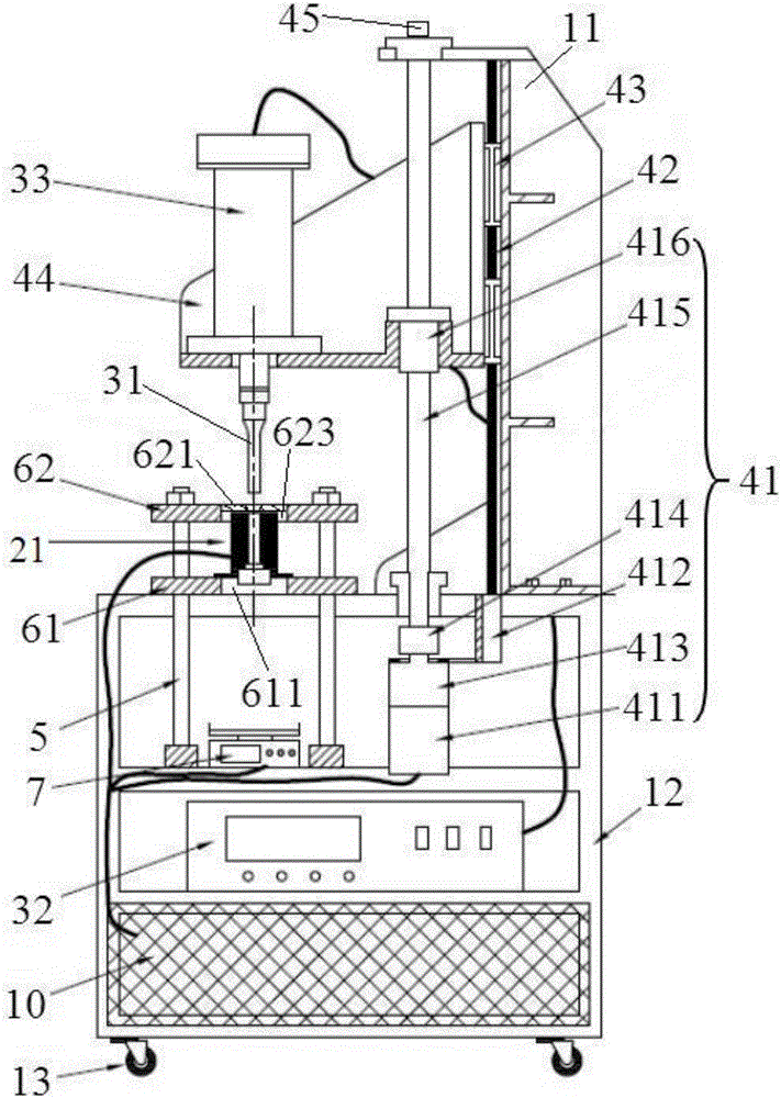 Ultrasonic plasticizing capillary rheometer and viscosity test method