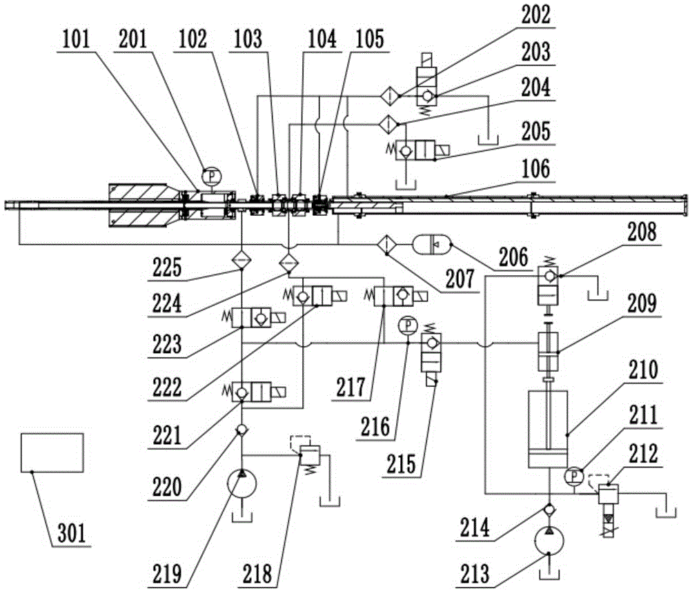 Double-hydraulic-cylinder pressure regulating and maintaining system for pressure maintaining transfer and control method thereof