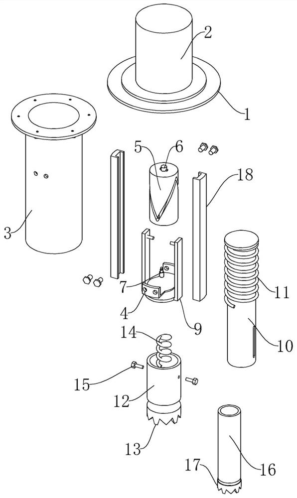 Device and construction method for dredging pipe blocked by final setting cement paste for sounding pipe cast-in-place pile