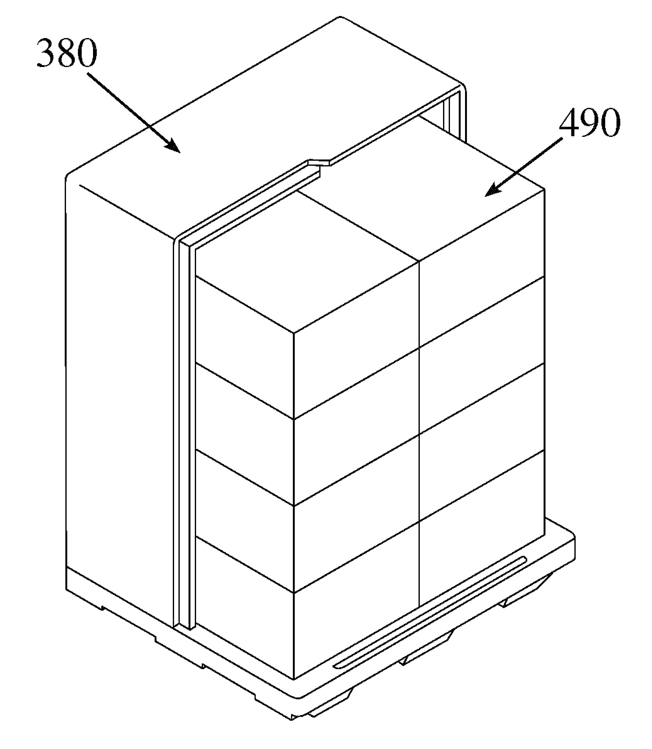 Cargo container for storing and transporting cargo