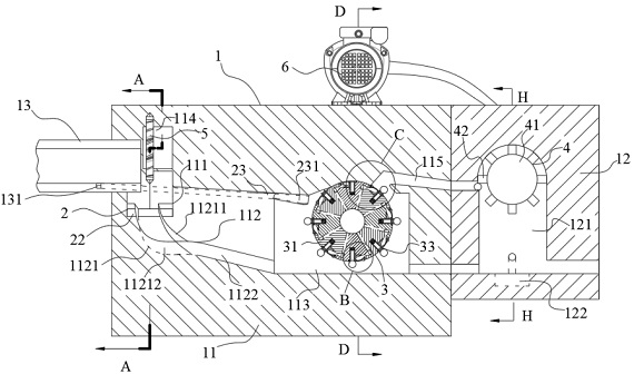 Intelligent multi-stage crushing and screening device for raw materials for asphalt concrete production