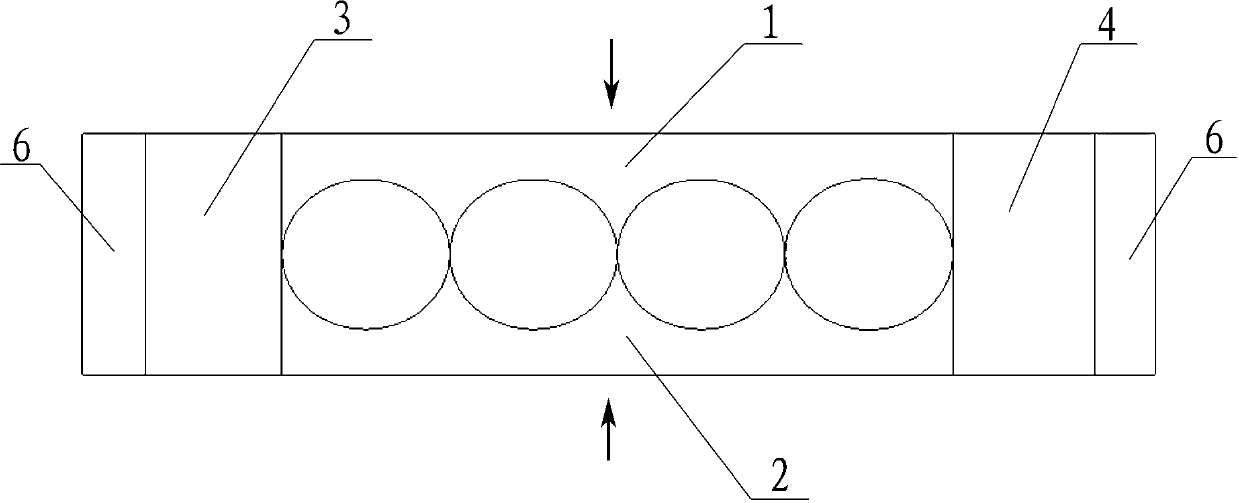 Forming die and method for preparing pressed billet of non-oriented neodymium iron boron cylindrical magnet