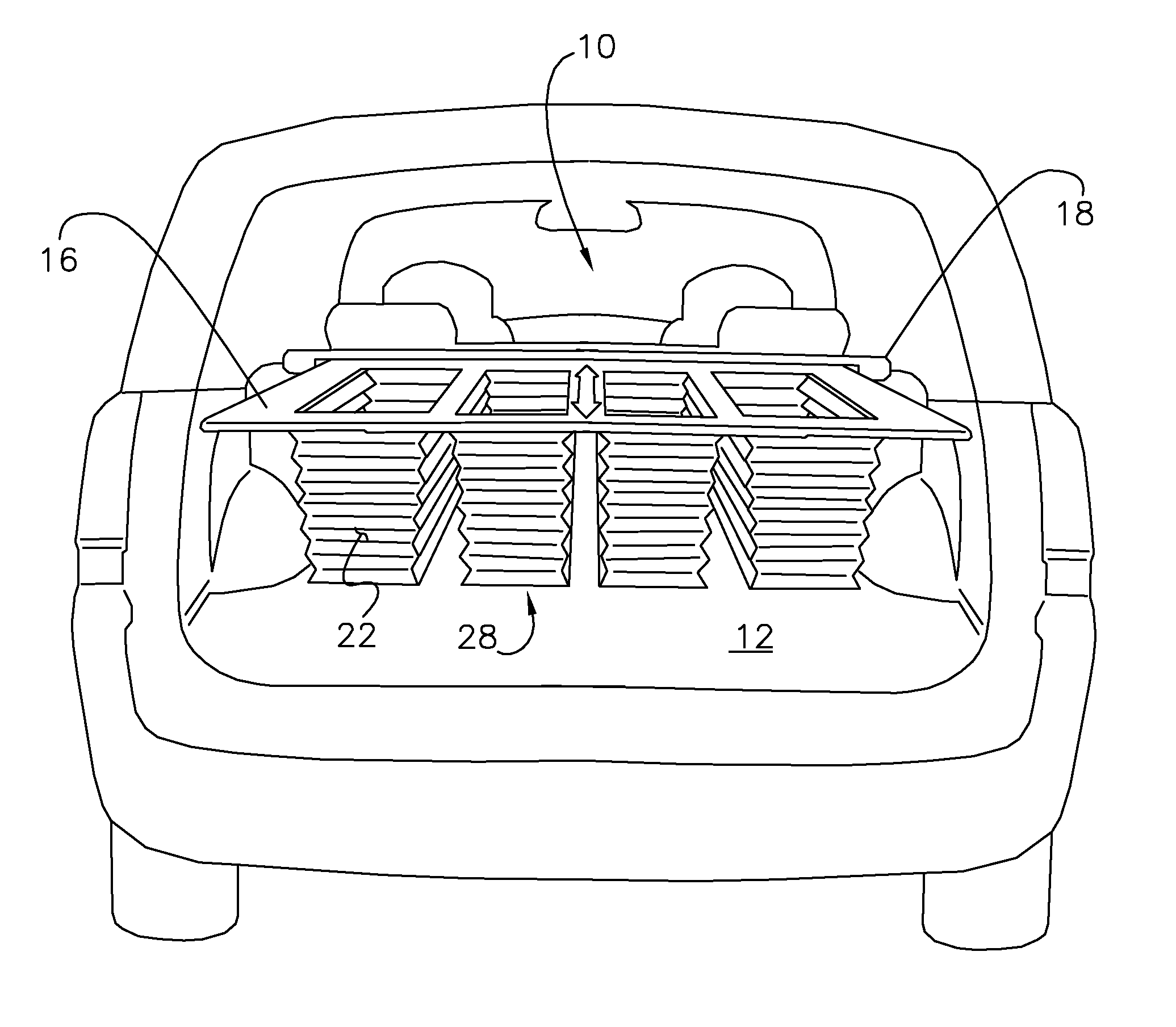 Cover having collapsible storage bins