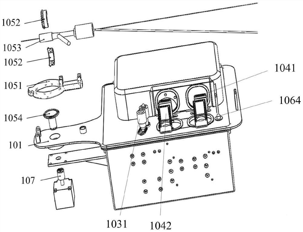 Universal waterproof disinfection box for interventional robot