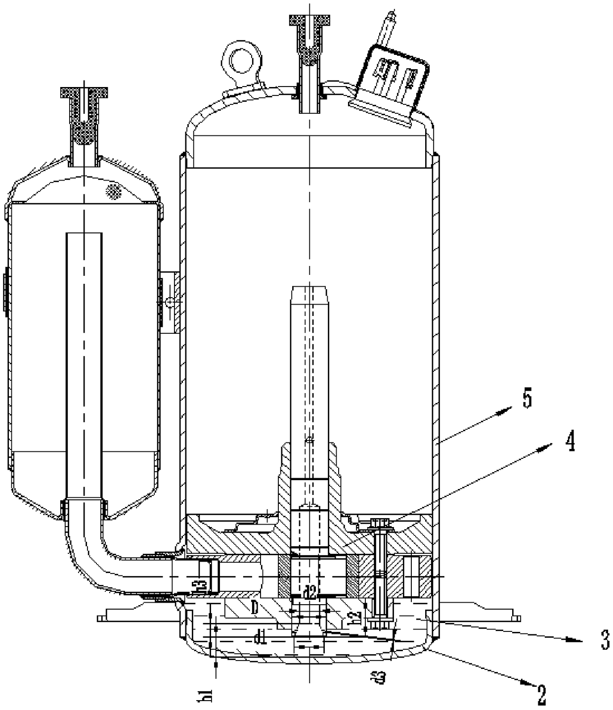 Shaft, pump body component and compressor