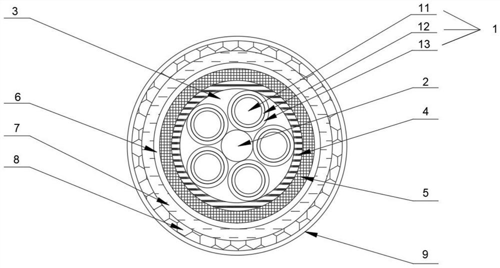 Environment-friendly low-smoke halogen-free flame-retardant power cable