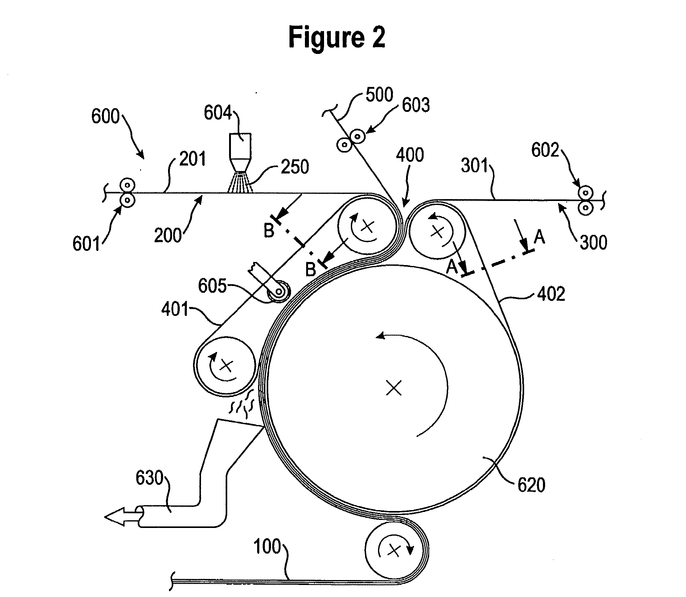 Method and apparatus for trimming material from a web