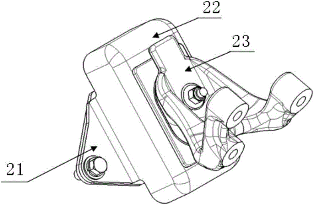 Longitudinal engine mount installation structure