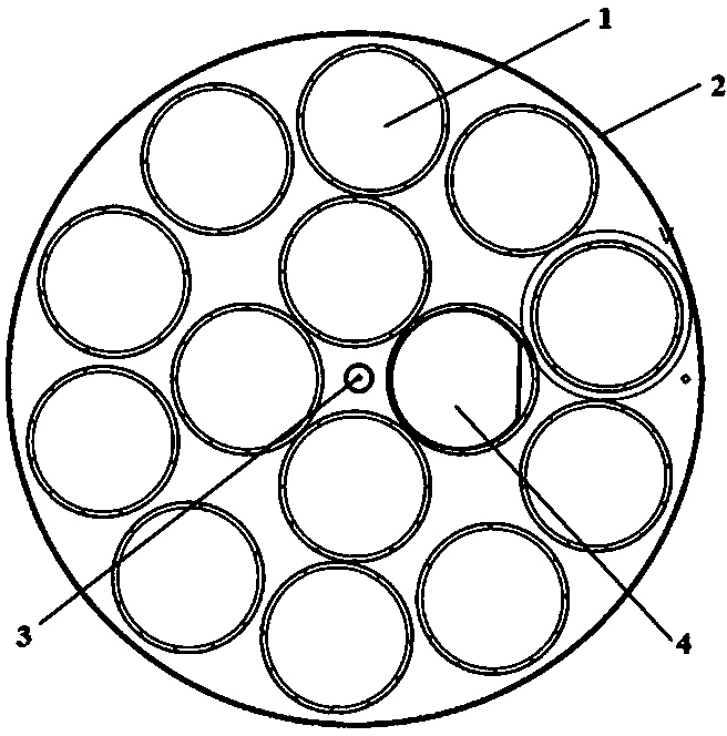 Graphite bearing tray capable of regulating and controlling local temperature field