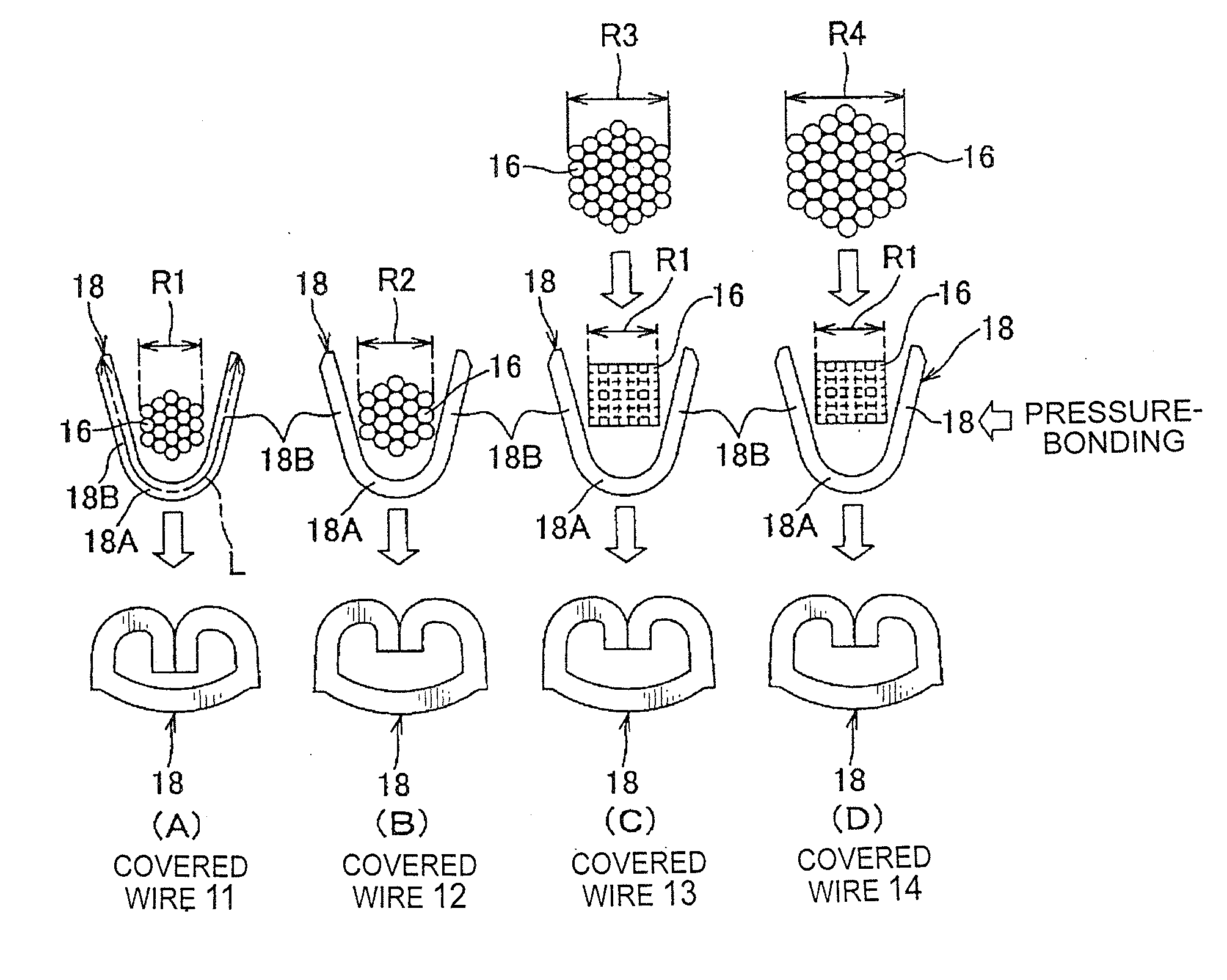 Wire connecting method and wiring harness