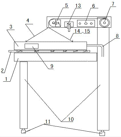 Device for measuring thermal conductivity of vacuum glass