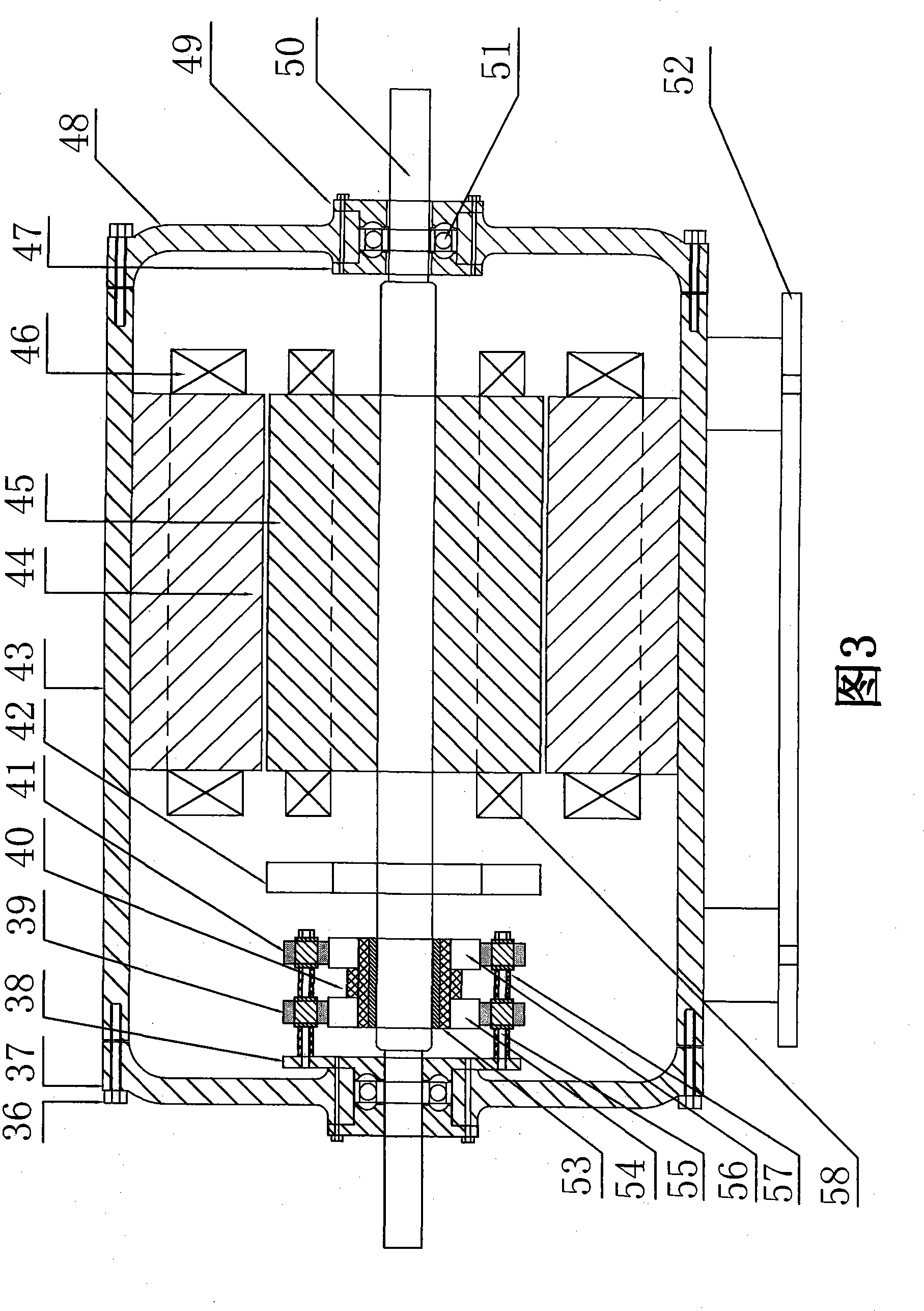 Power generation machine for switched reluctance motor