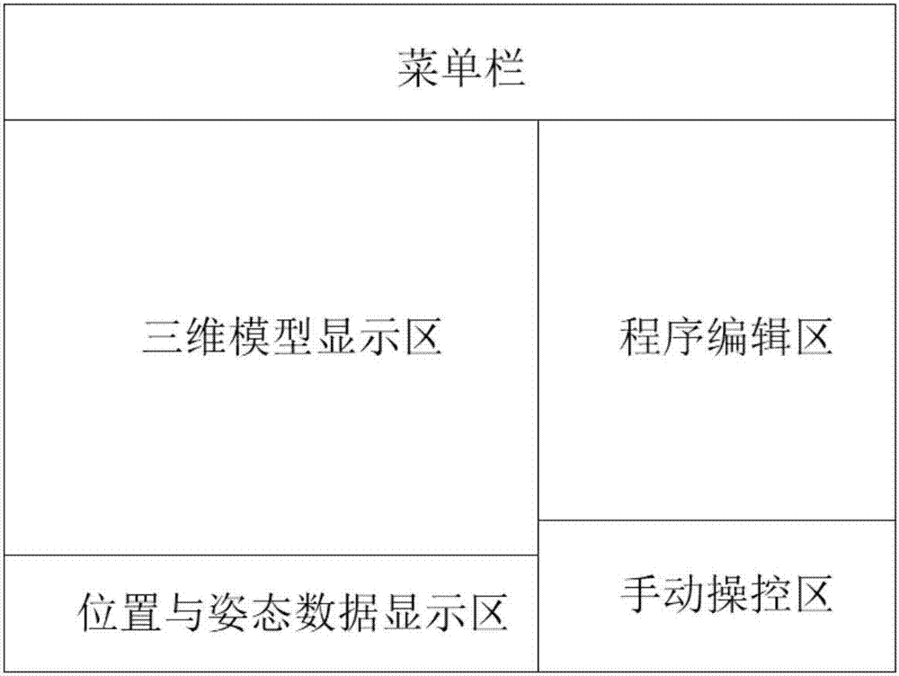 Robot visualized virtual teaching system and method based on three-dimensional model