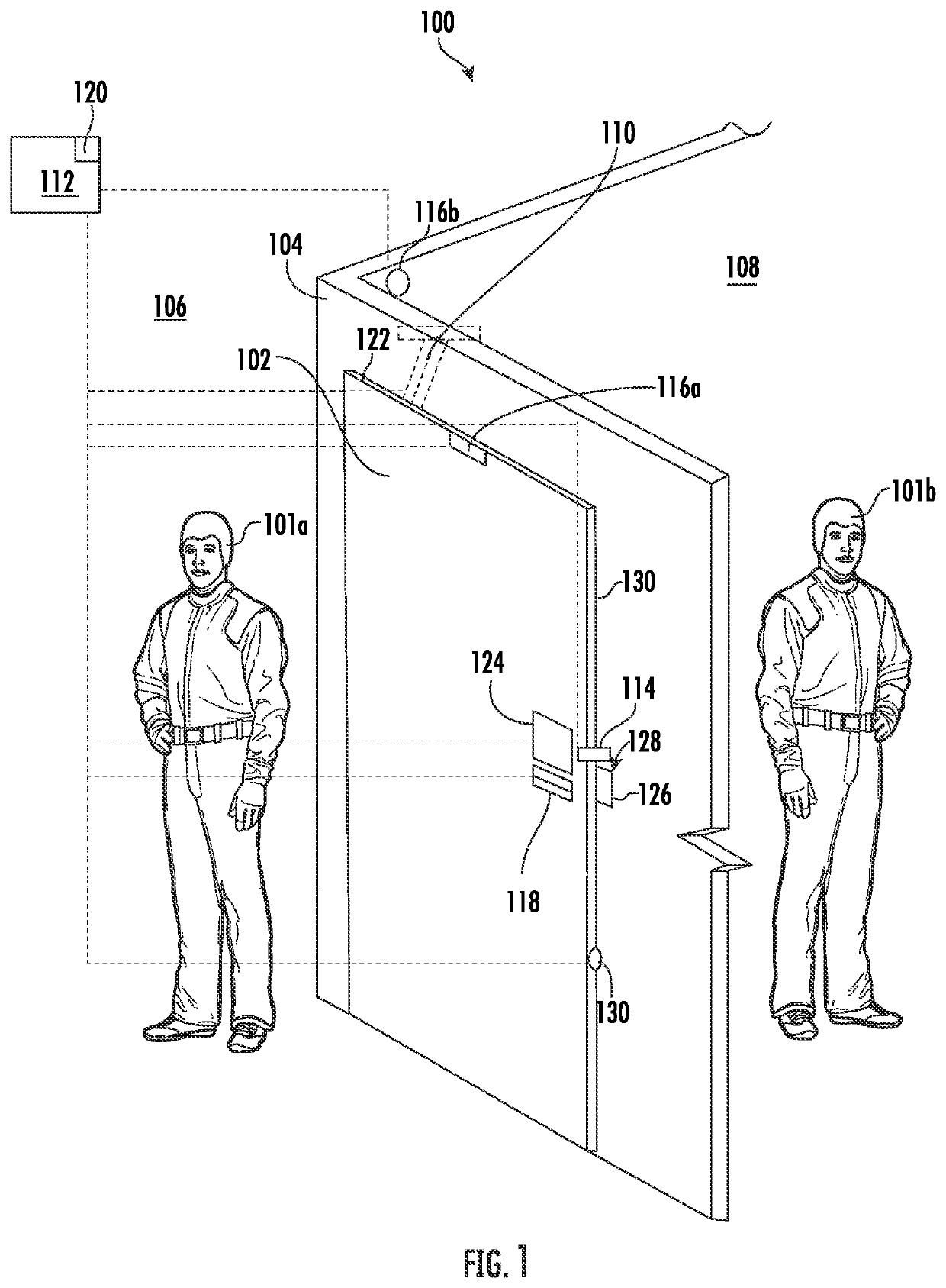 Contactless operation of lavatory doors