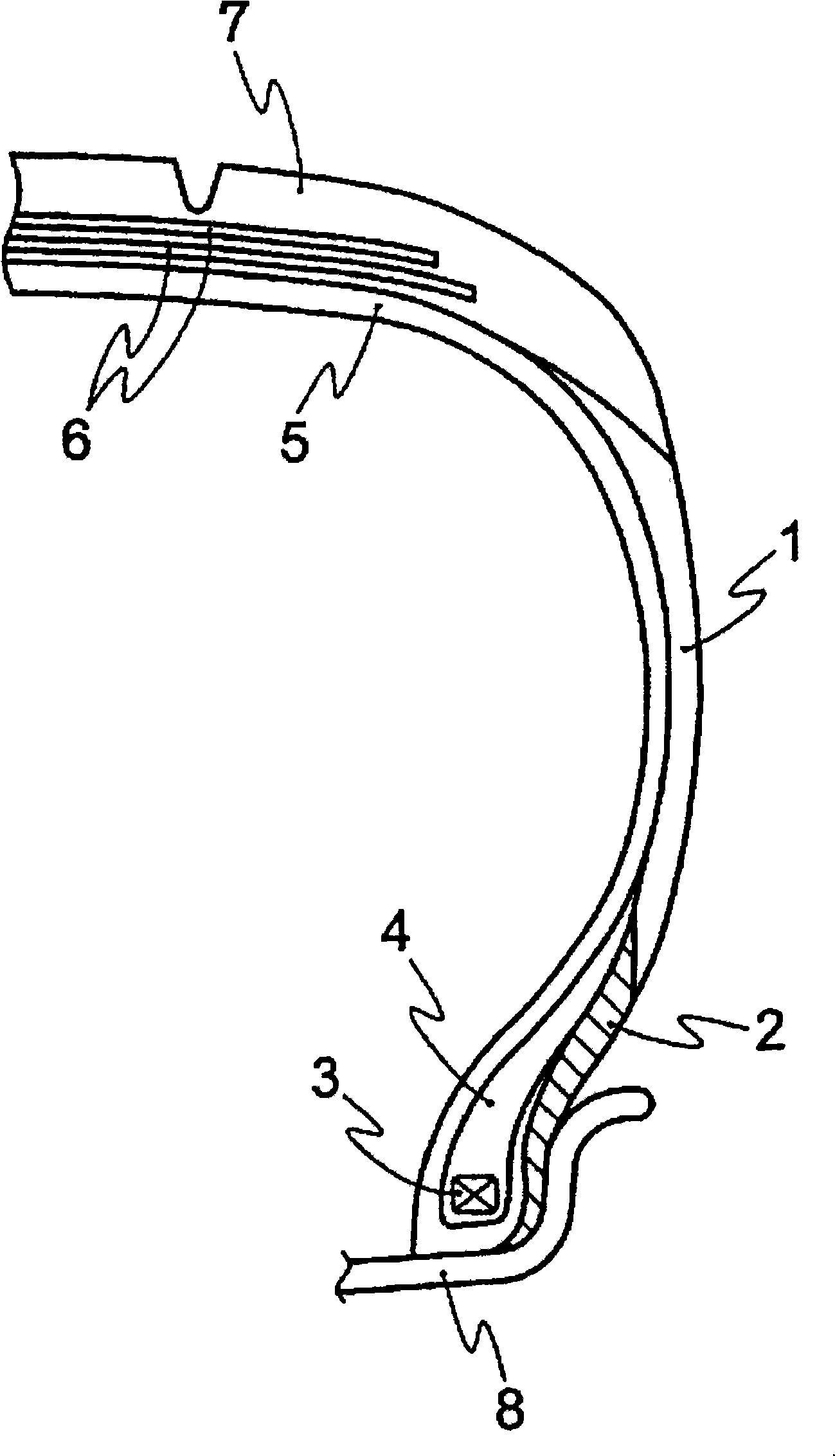 Rubber composition for clinch apex and pneumatic tire with clinch apex utilizing the same