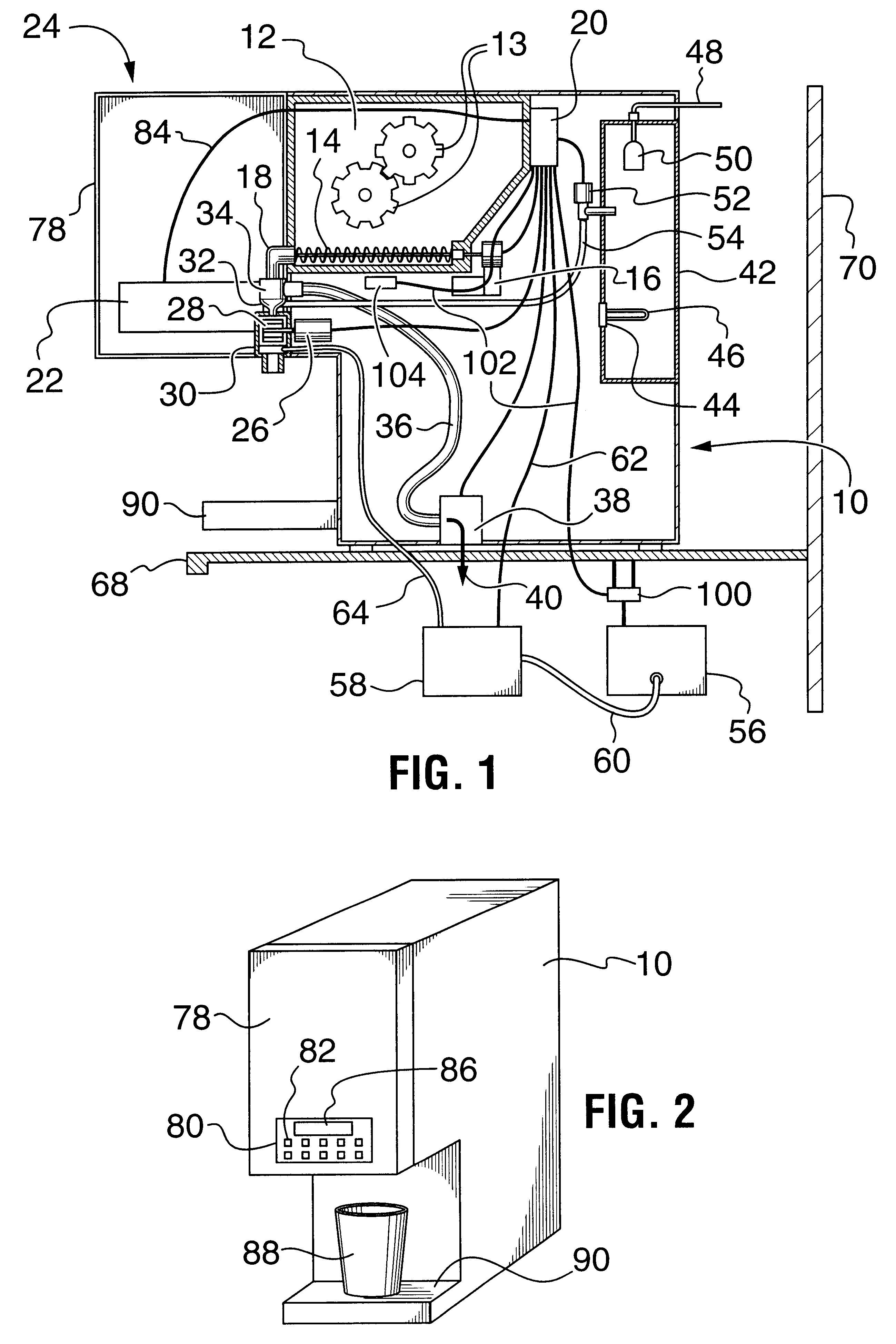 Multi-flavored hot beverage dispenser