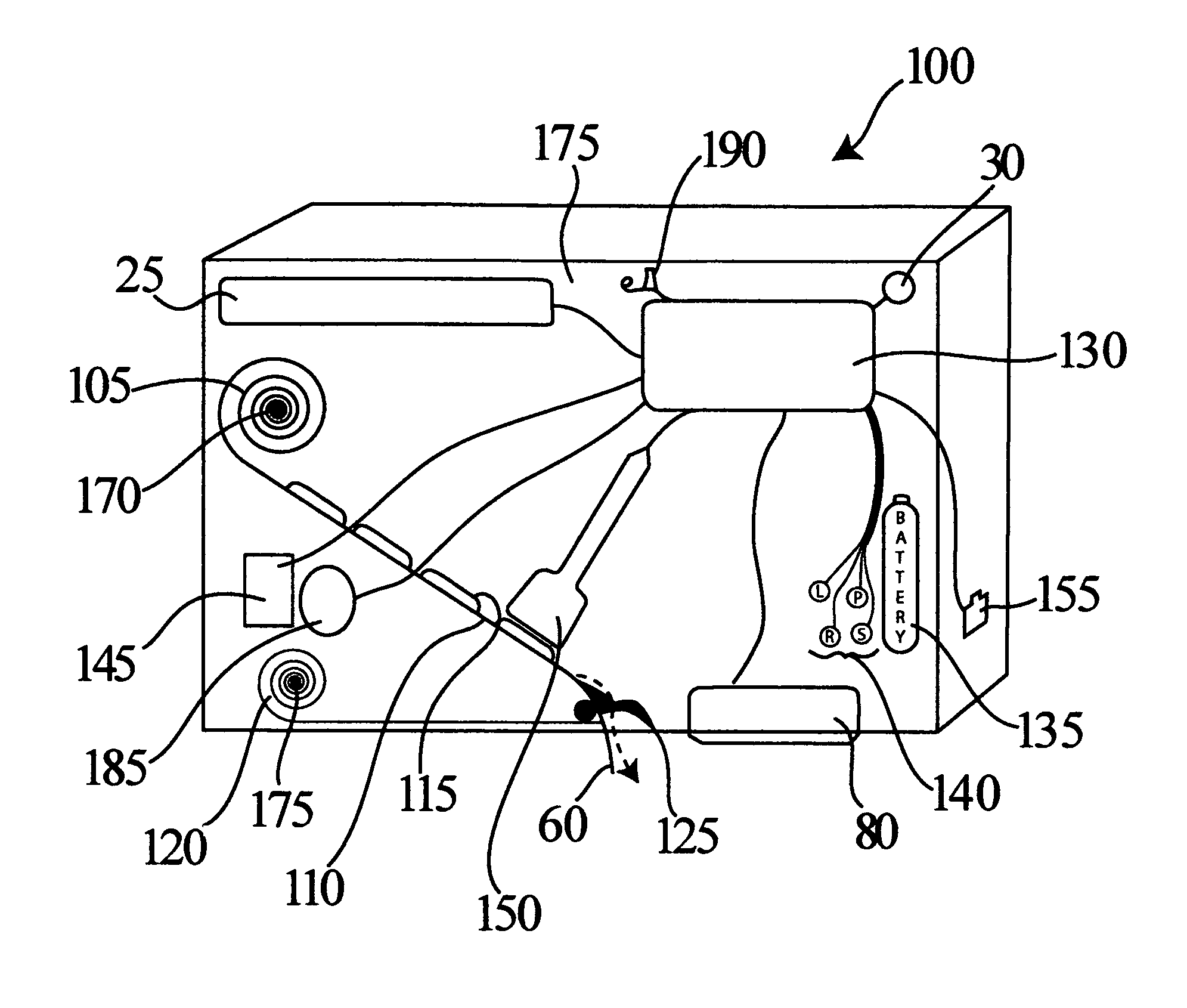 Label producing message center and personal shopping device