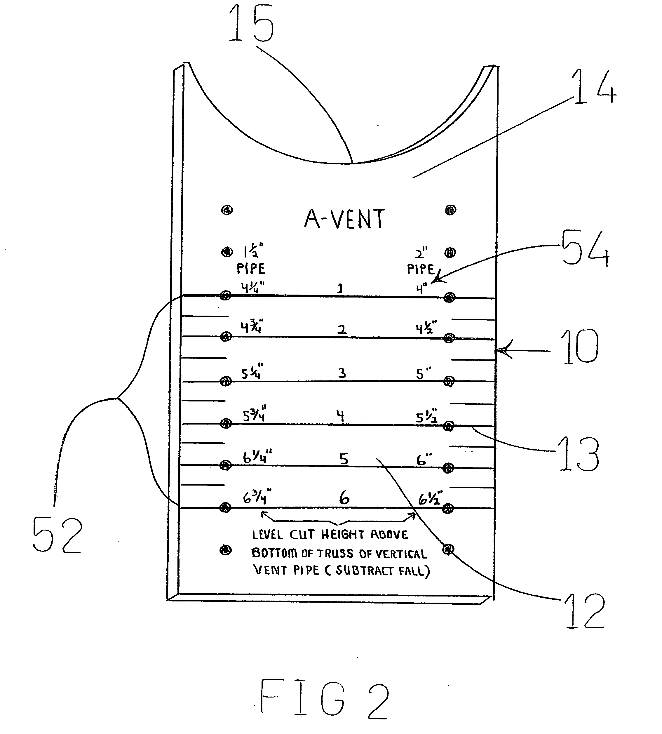 Vent pipe support system and method of installation