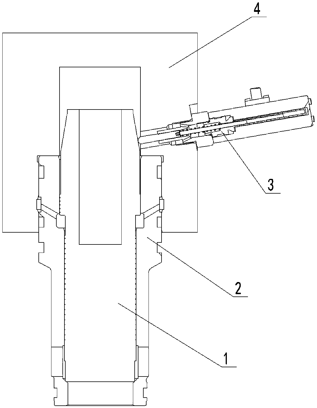 Novel structure capable of monitoring state of large-stroke hydraulic valve