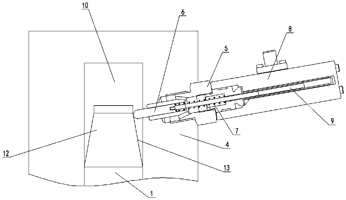 Novel structure capable of monitoring state of large-stroke hydraulic valve