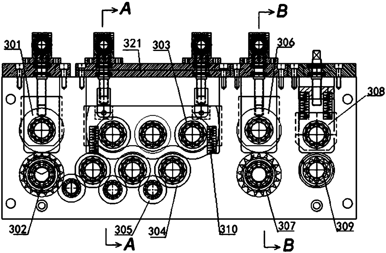 Back-and-forth seaming machine, use method of back-and-forth seaming machine and air pipe production line