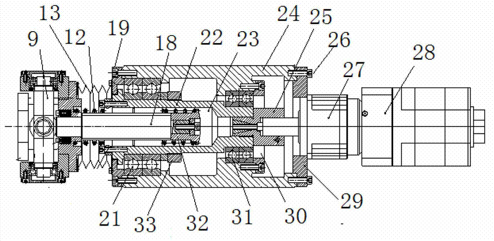 Numerical control spherical pair grinder and grinding method