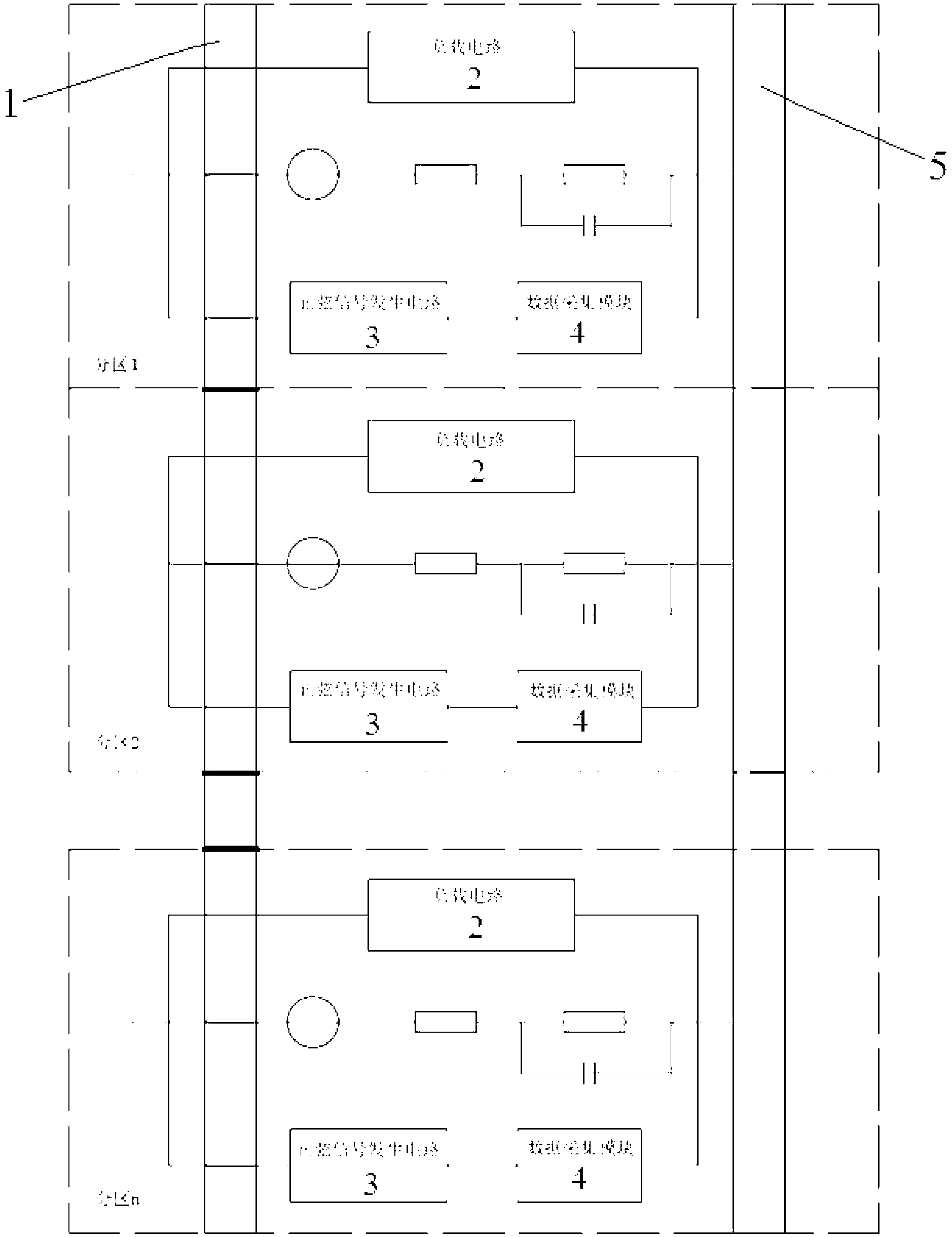 Online test system and method for alternating-current impedances of fuel cell zones