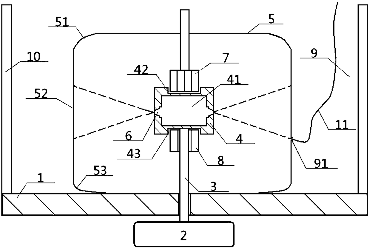 High-speed centrifugal spinning device for preparing nanofibers