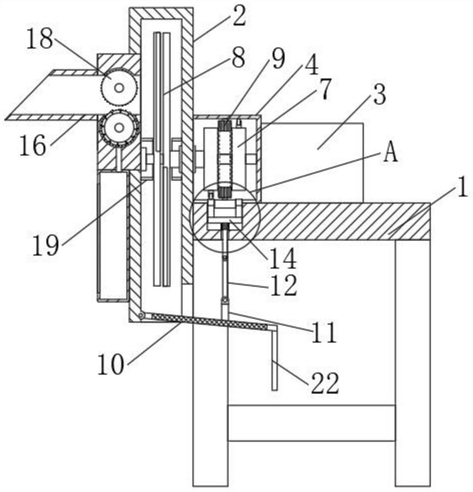 Raw material cutting device for activated carbon production